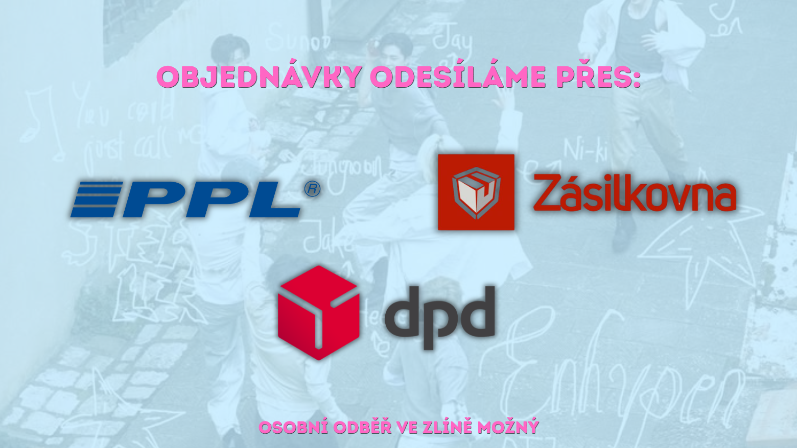 objednávky odesíláme přes